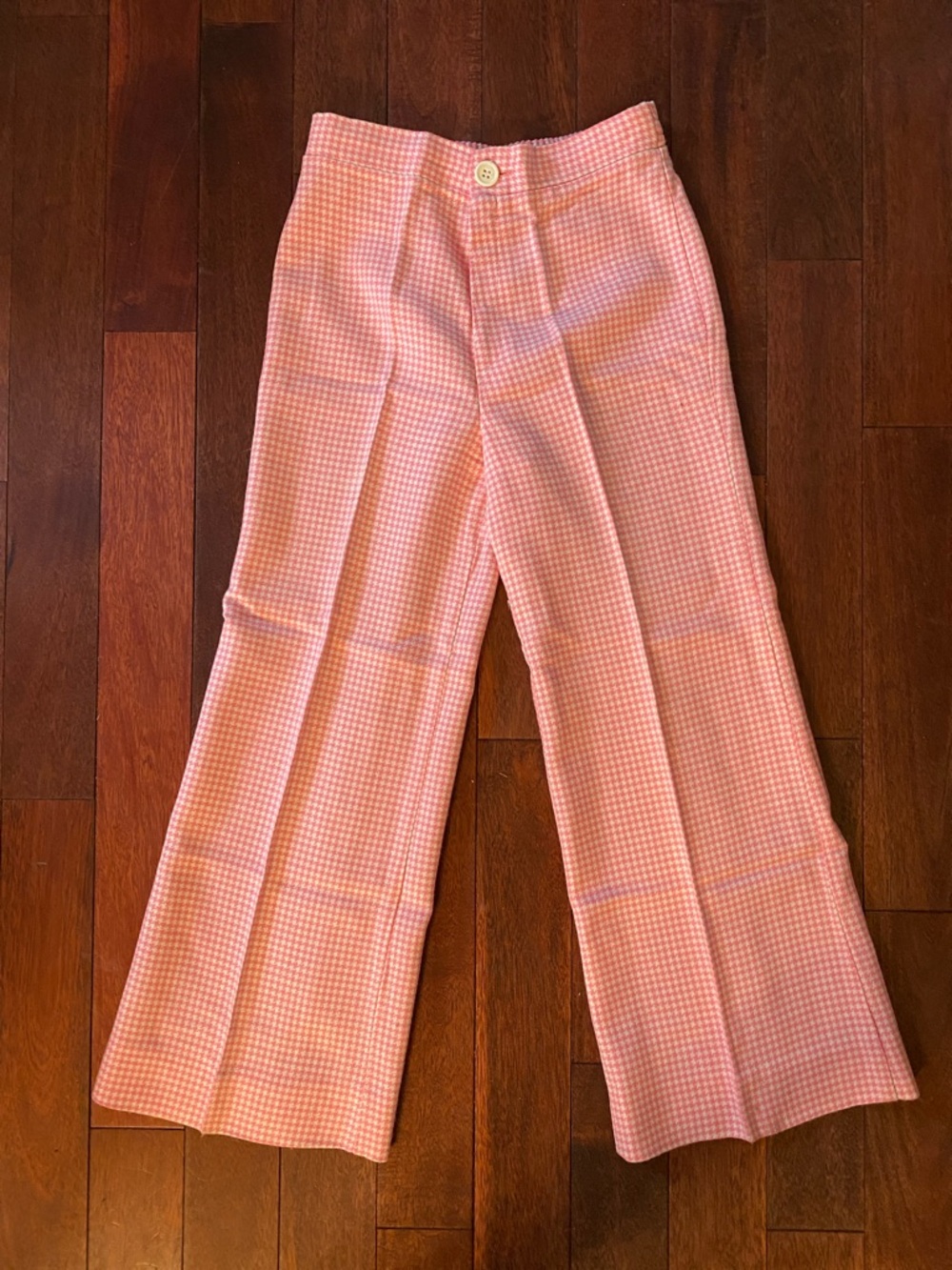 Vintage Pink Wide-Leg Pants